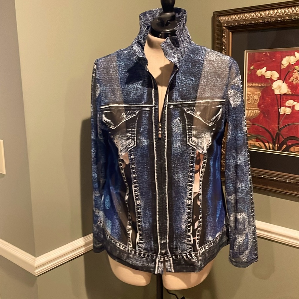 Ladies sheer Jean jacket